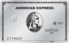 American Express Platinum card image